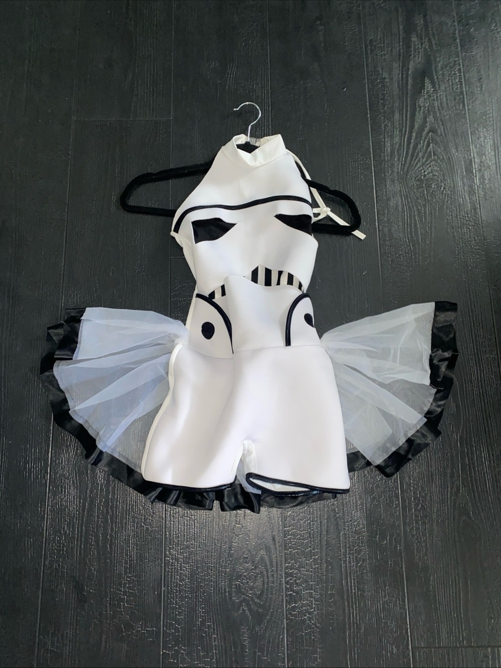 Star Wars Stormtrooper-inspired dance Halloween costume romper Kids Girls Large